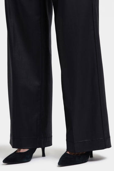 NYDJ Coated Teresa Wide Leg Jeans With 1 1/2