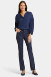 NYDJ Coated Marilyn Straight Jeans - Starless Sky Coated