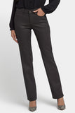 NYDJ Coated Marilyn Straight Jeans - Vintage Barnwood Coated