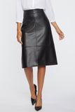 NYDJ Faux Leather A-Line Skirt Sculpt-Her™ Collection - Black