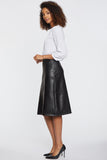 NYDJ Faux Leather A-Line Skirt Sculpt-Her™ Collection - Black
