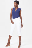 NYDJ Marilyn Straight Crop Jeans With Cuffs - Optic White