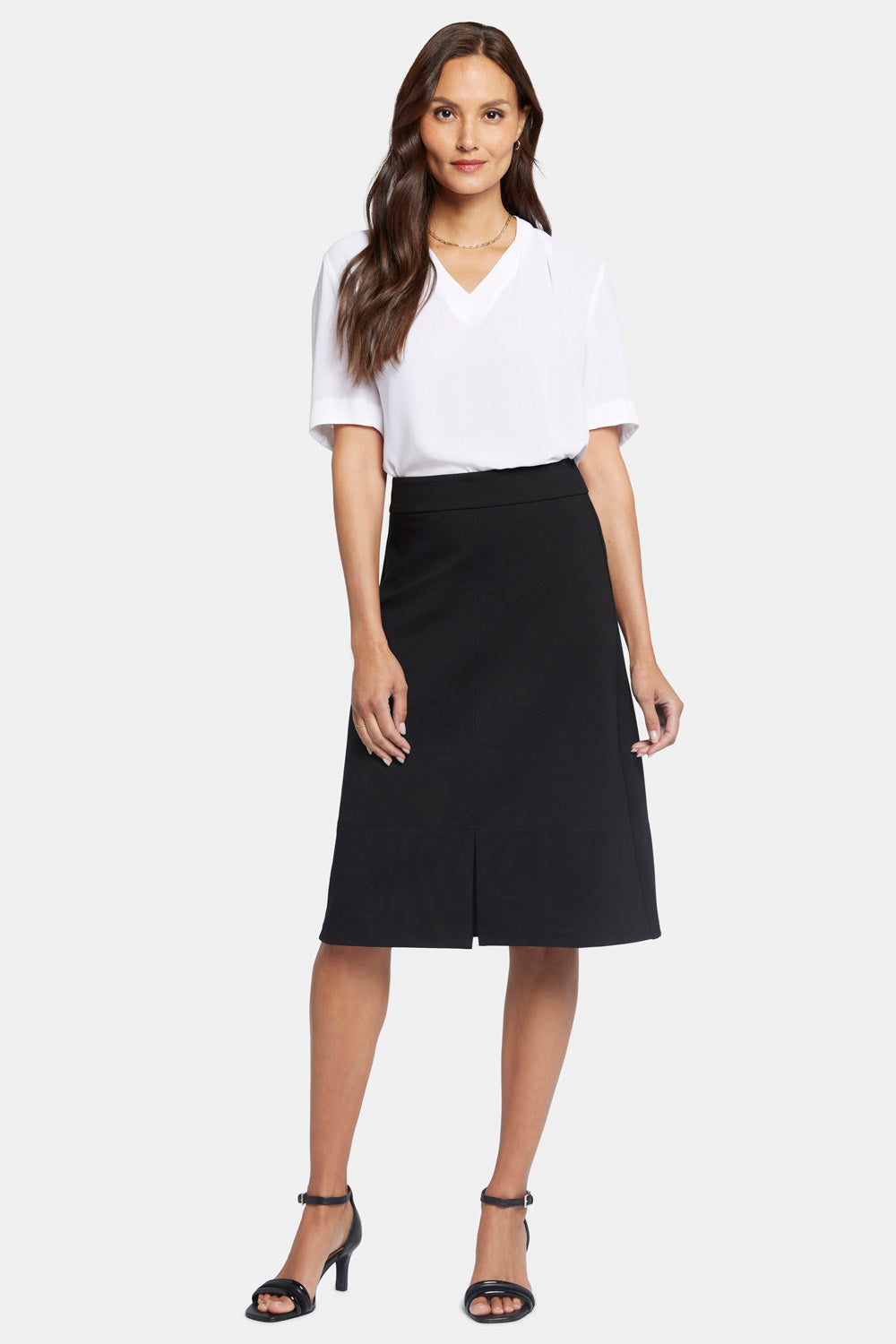 Aline Skirt Leather A Line Skirt Black A-Line Skirt Sculpt-Her