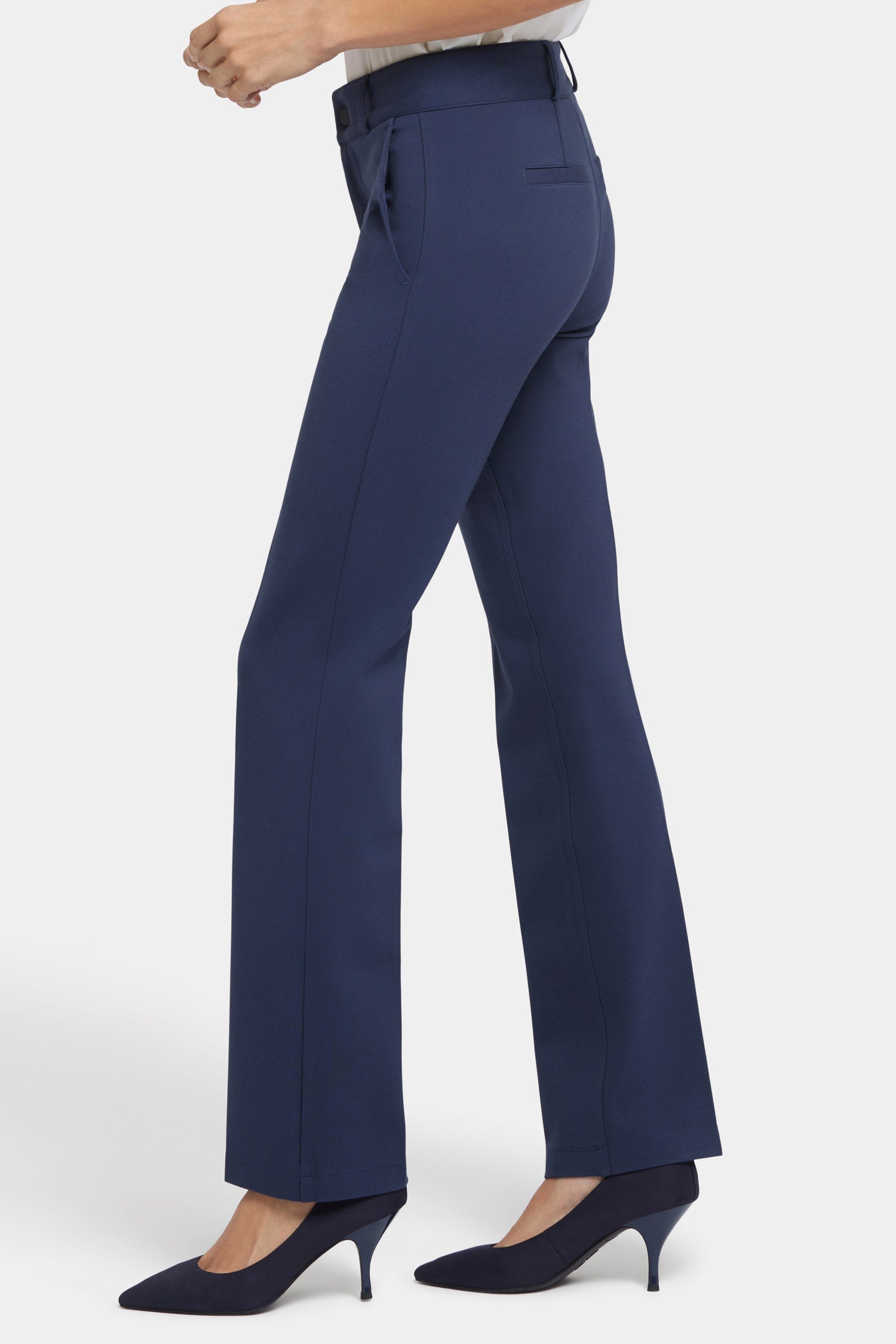 NYDJ Women's Classic Trouser Pants in Oxford Navy, Regular, Size: 12 NYDJ Women's Classic Trouser Pants in Oxford Navy, Regular, Size: 12