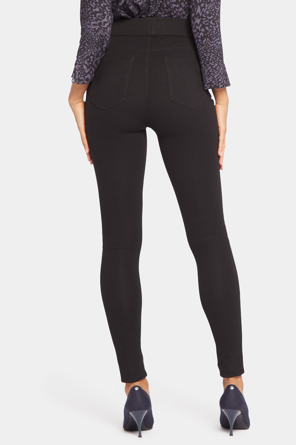 Nydj Sculpt Her Modern Ponte Leggings in Black