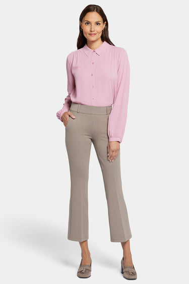 NYDJ Pull-On Flared Ankle Trouser Pants Sculpt-Her™ Collection - Saddlewood