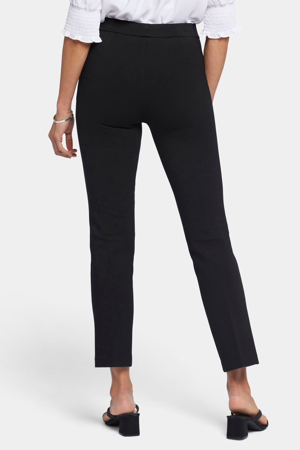 Pull-On Straight Ankle Trouser Pants Sculpt-Her™ Collection - Black Black