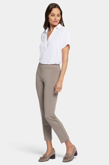 NYDJ Pull-On Straight Ankle Trouser Pants Sculpt-Her™ Collection - Saddlewood