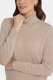 NYDJ Cashmere Turtleneck Sweater - Taupe