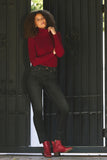 NYDJ Cashmere Turtleneck Sweater - Red