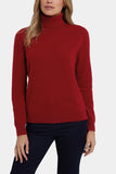 NYDJ Cashmere Turtleneck Sweater - Red