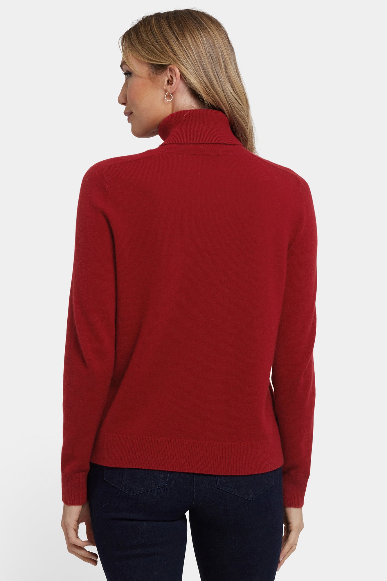 NYDJ Cashmere Turtleneck Sweater - Red