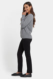 NYDJ Cashmere Crewneck Cardigan - Light Heather Grey