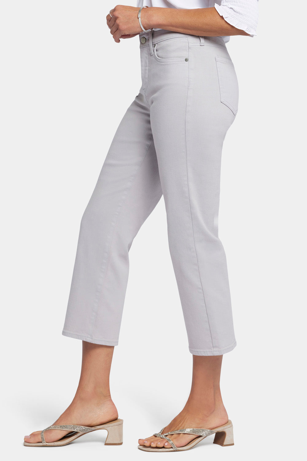 NYDJ Relaxed Piper Crop Jeans In Cool Embrace® Denim - Pearl Grey