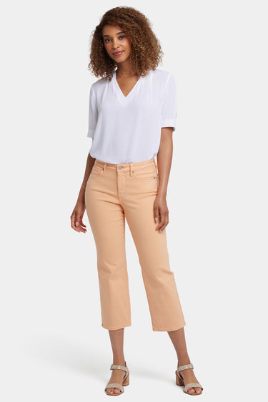NYDJ Relaxed Piper Crop Jeans In Cool Embrace® Denim - Apricot Nectar