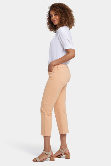 NYDJ Relaxed Piper Crop Jeans In Cool Embrace® Denim - Apricot Nectar