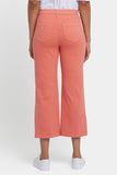 NYDJ Coco Relaxed Wide Leg Crop Jeans In Cool Embrace® Denim With High Rise And Front Patch Pockets - Coral Haze