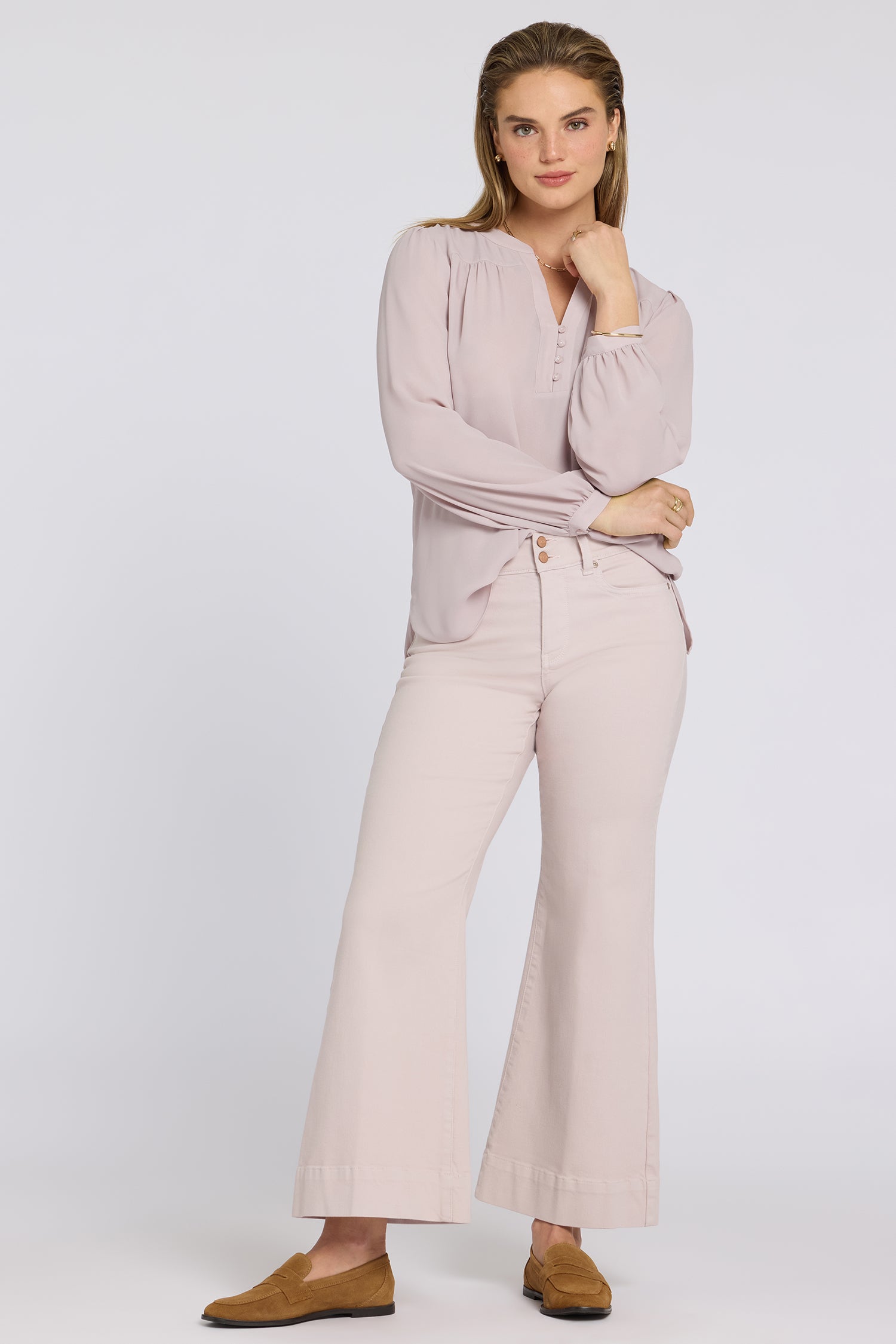 Mia Palazzo Ankle Jeans In Cool Embrace® Denim With High Rise