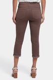 NYDJ Chloe Capri Jeans In Cool Embrace® Denim With Cuffs - Coffee Bean