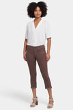 NYDJ Chloe Capri Jeans In Cool Embrace® Denim With Cuffs - Coffee Bean