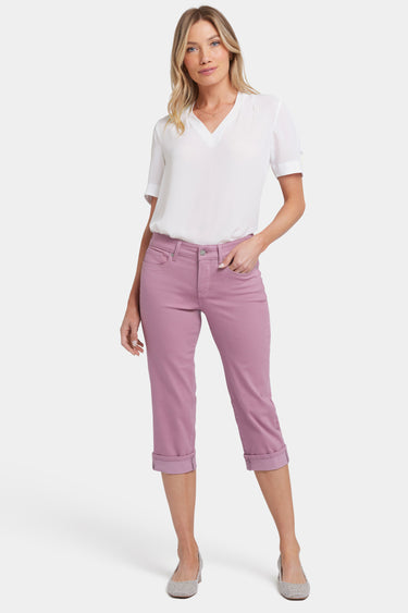 NYDJ Marilyn Straight Crop Jeans In Cool Embrace® Denim With Cuffs - Fairy Falls