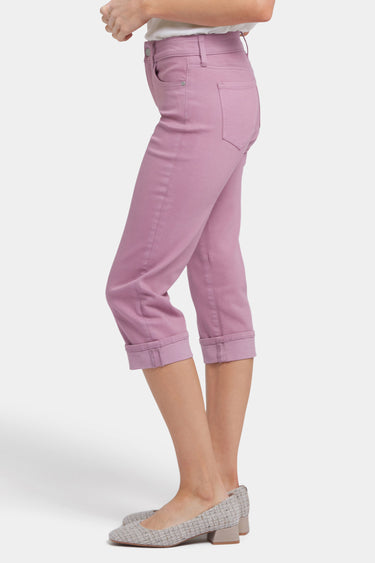 NYDJ Marilyn Straight Crop Jeans In Cool Embrace® Denim With Cuffs - Fairy Falls