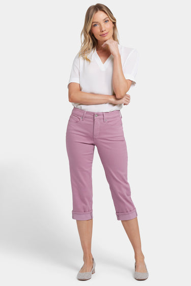 NYDJ Marilyn Straight Crop Jeans In Cool Embrace® Denim With Cuffs - Fairy Falls