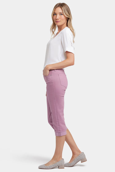 NYDJ Marilyn Straight Crop Jeans In Cool Embrace® Denim With Cuffs - Fairy Falls