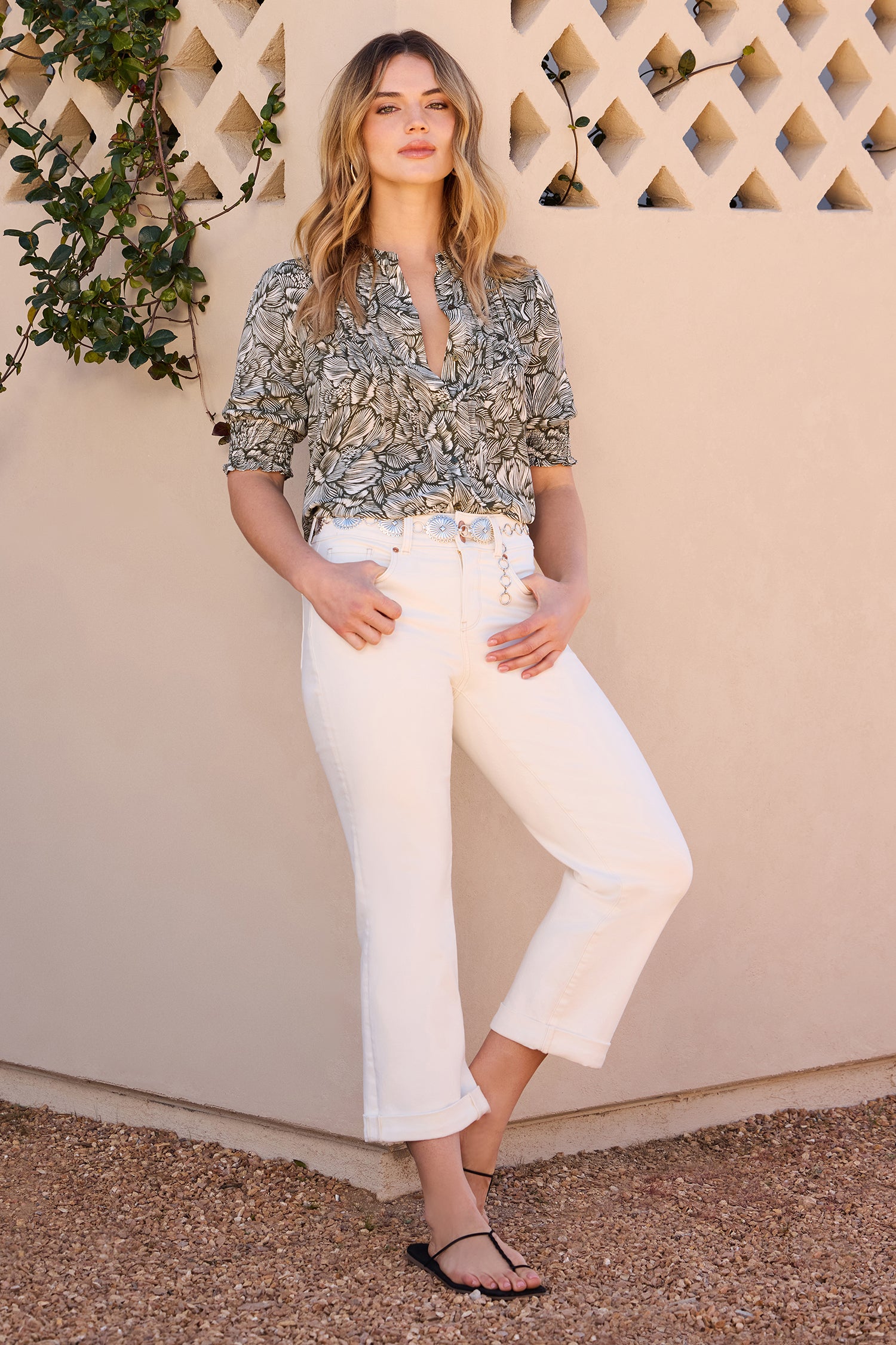 Bailey Relaxed Straight Crop Jeans In Cool Embrace® Denim With