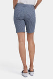 NYDJ Ella Denim Shorts With Side Slits - Malaga Stripe
