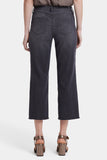 NYDJ Relaxed Piper Crop Jeans With Utility Pockets And Frayed Hems - Castile Dream