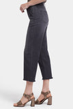 NYDJ Relaxed Piper Crop Jeans With Utility Pockets And Frayed Hems - Castile Dream