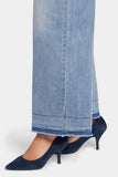 NYDJ Mona Wide Leg Trouser Jeans With High Rise And Frayed Shadow Hems - State
