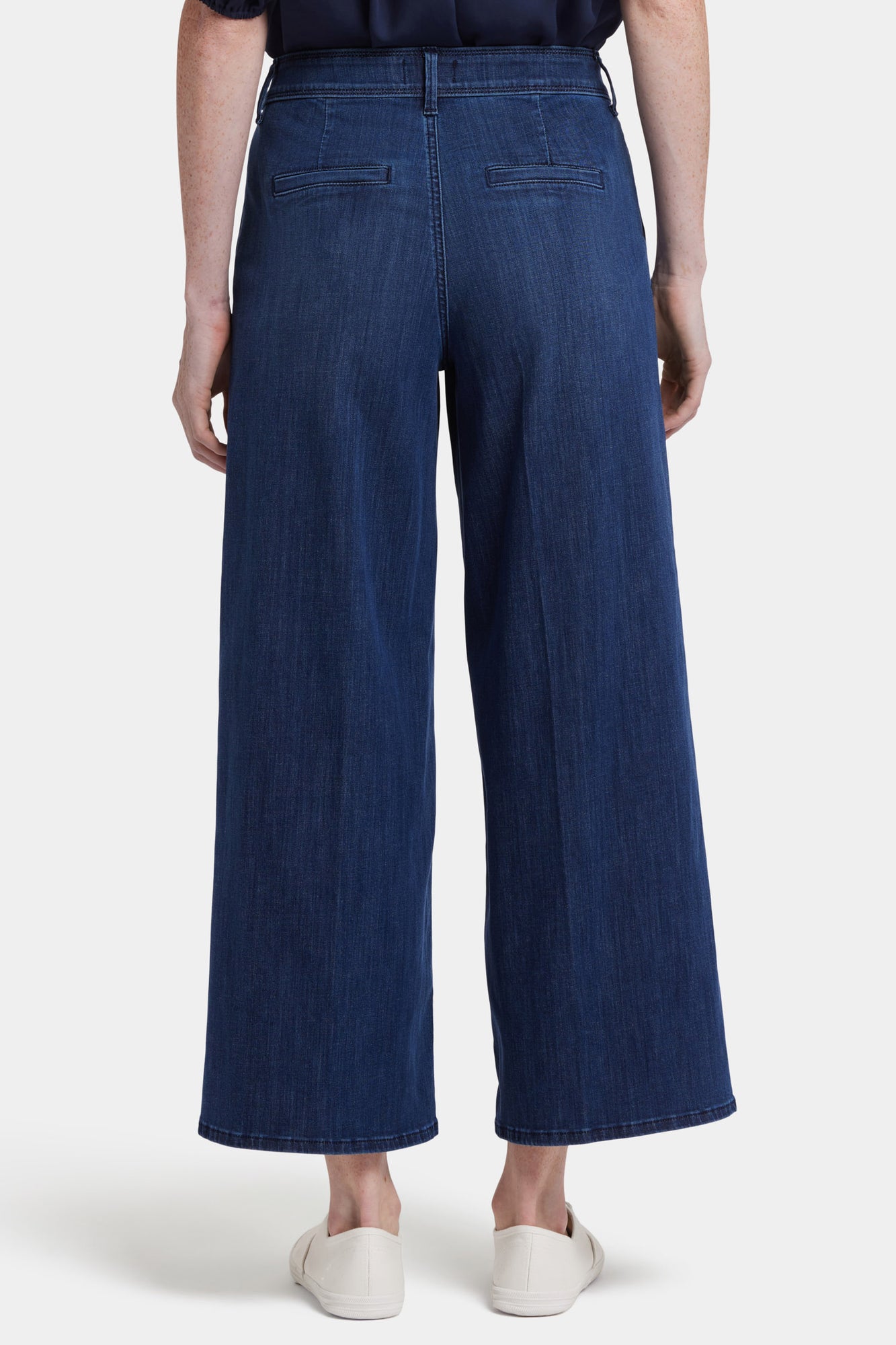 NYDJ Mona Wide Leg Trouser Ankle Jeans With High Rise - Ibiza Blues