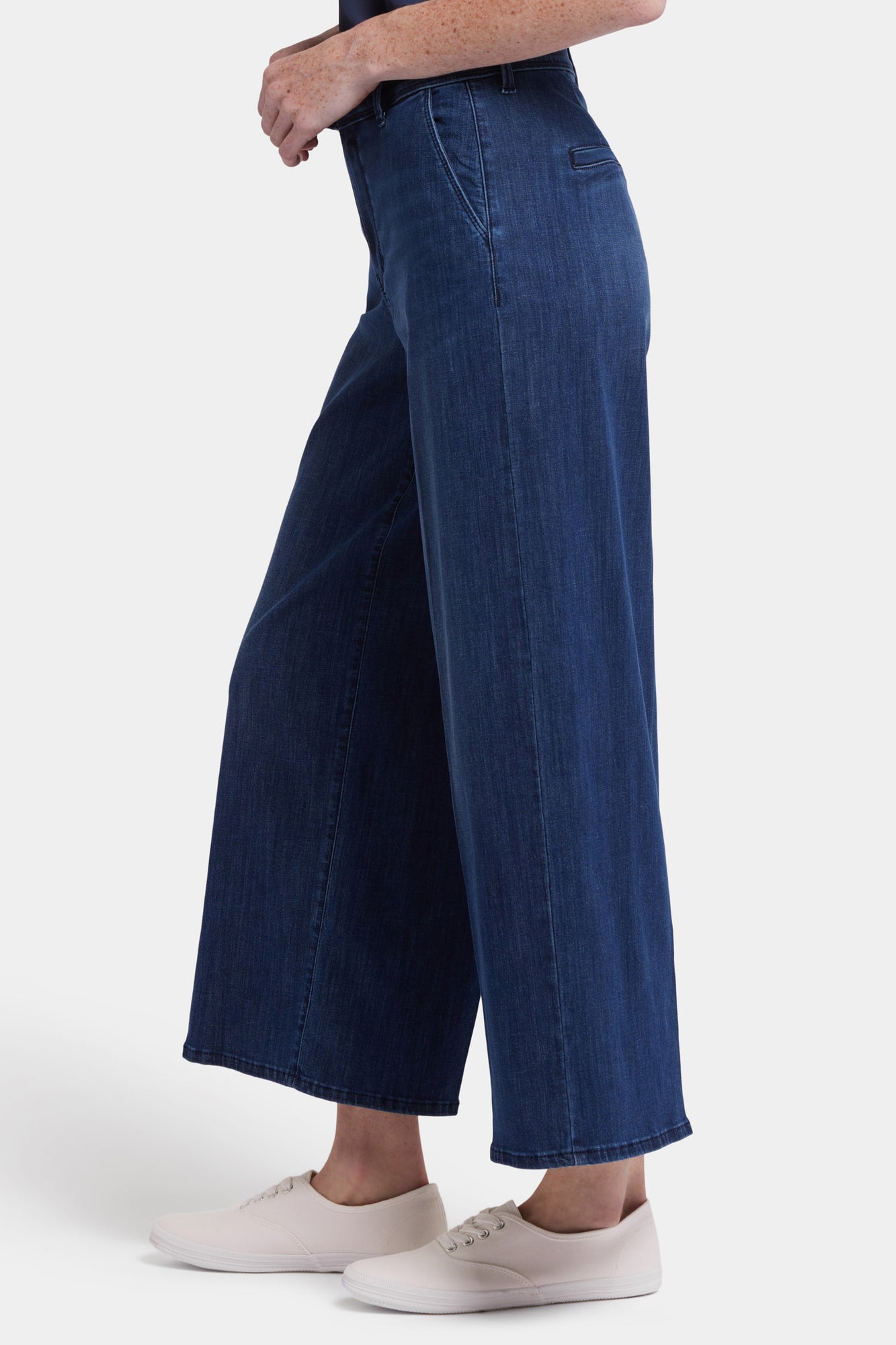 NYDJ Mona Wide Leg Trouser Ankle Jeans With High Rise - Ibiza Blues