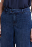 NYDJ Mona Wide Leg Trouser Ankle Jeans With High Rise - Ibiza Blues