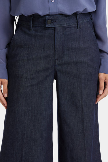 NYDJ Mona Wide Leg Trouser Ankle Jeans With High Rise - Lightweight Rinse