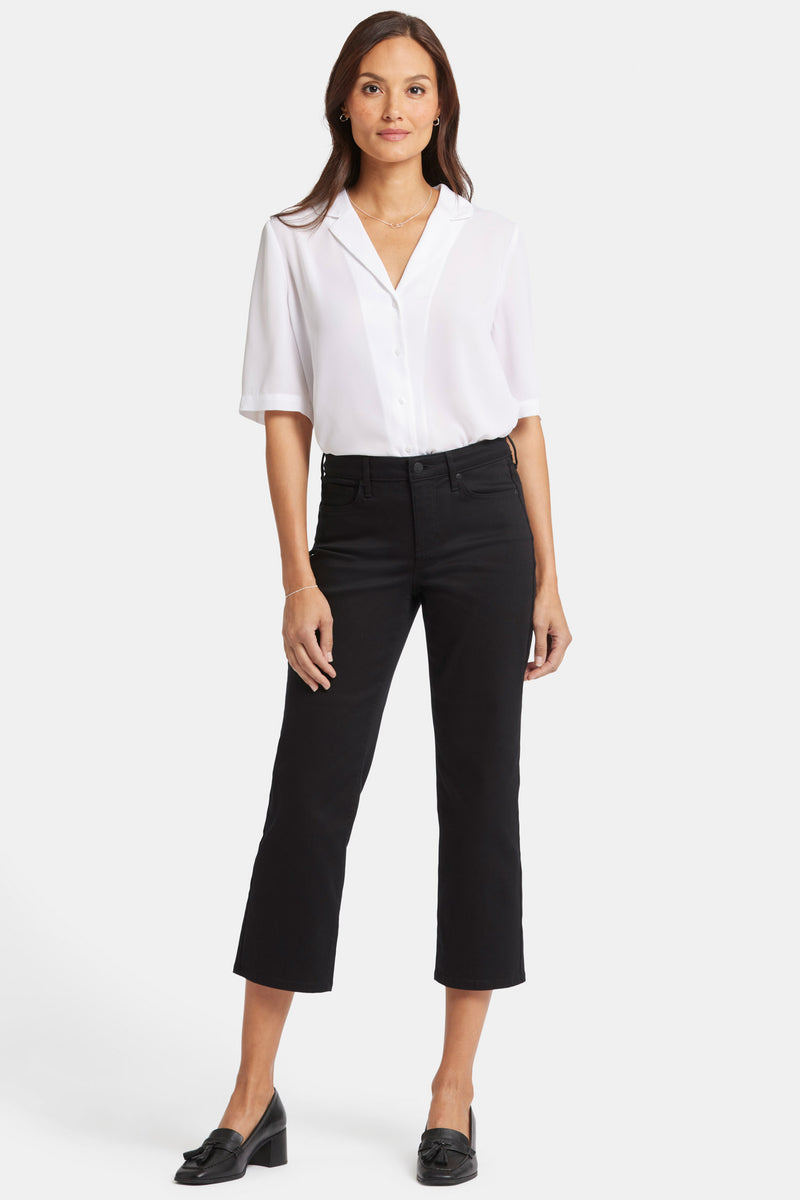 NYDJ Relaxed Piper Crop Jeans - Black