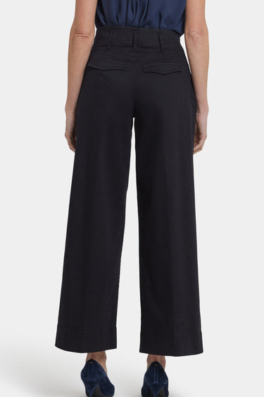 NYDJ Mona Wide Leg Trouser Jeans With High Rise - Black