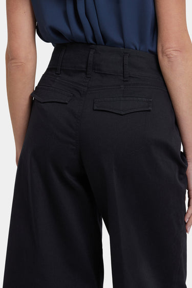 NYDJ Mona Wide Leg Trouser Jeans With High Rise - Black