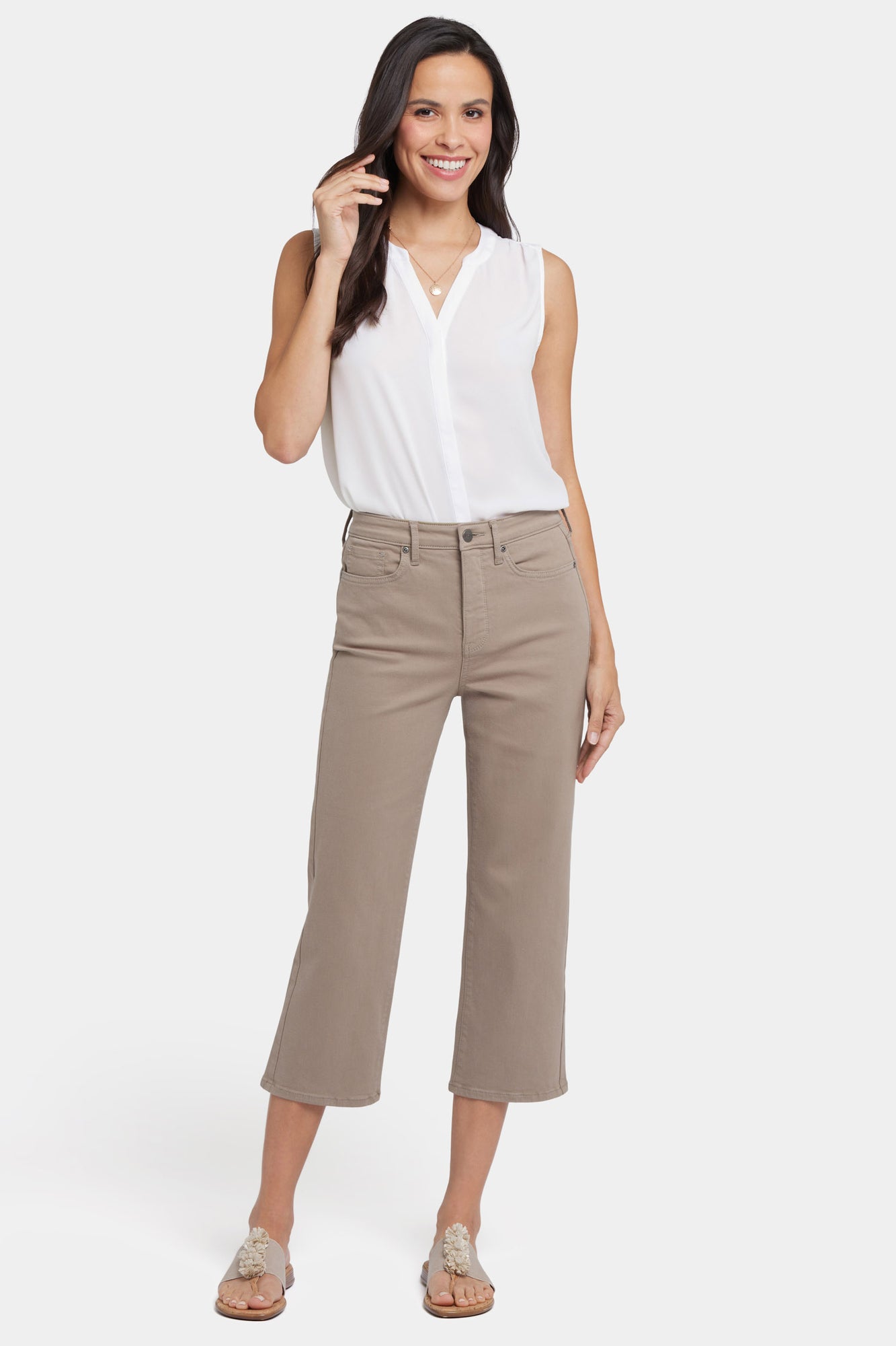 NYDJ Joni Relaxed Capri Jeans With High Rise - Saddlewood
