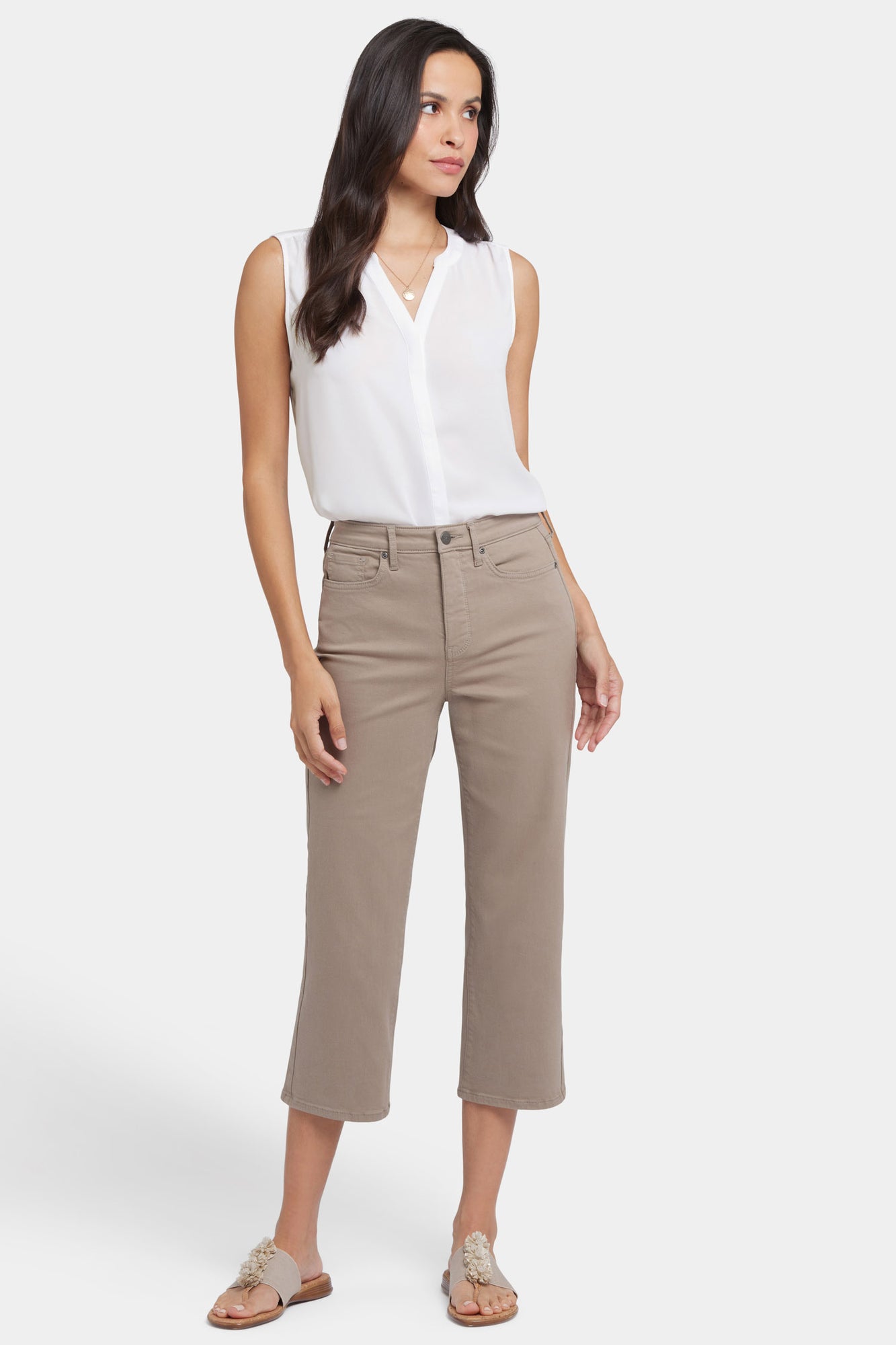 NYDJ Joni Relaxed Capri Jeans With High Rise - Saddlewood