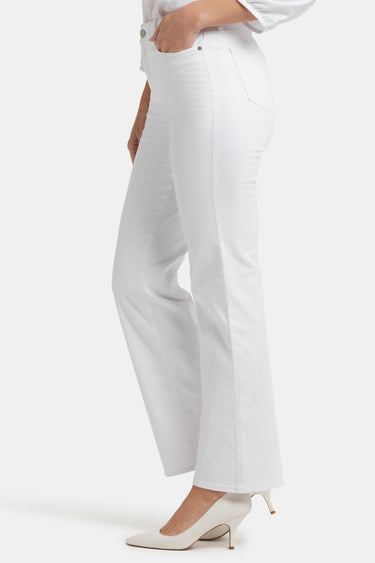 NYDJ Blake Slim Flared Jeans With High Rise - Optic White