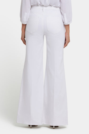 NYDJ Mia Palazzo Jeans With High Rise - Optic White