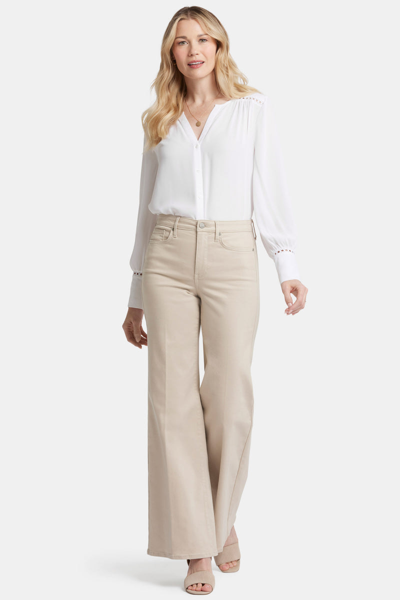 NYDJ Mia Palazzo Jeans With High Rise - Feather
