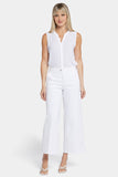 NYDJ Mona Wide Leg Trouser Ankle Jeans With High Rise - Optic White