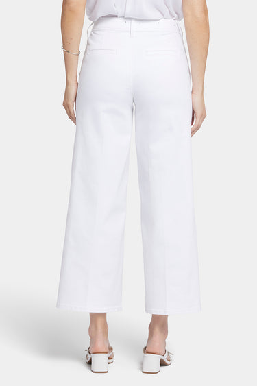 NYDJ Mona Wide Leg Trouser Ankle Jeans With High Rise - Optic White