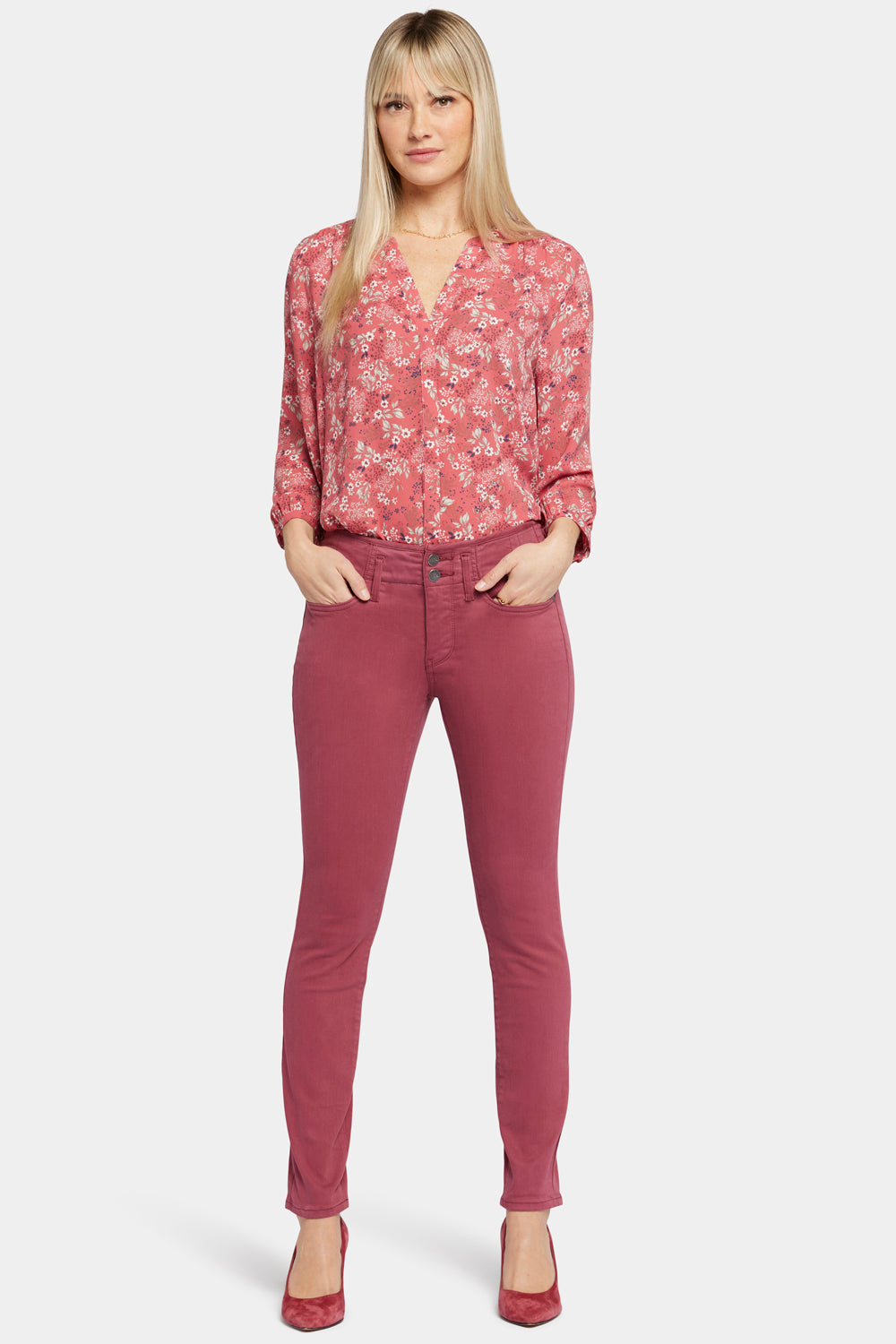 NYDJ shops Burgundy Ami Skinny Legging Jeans