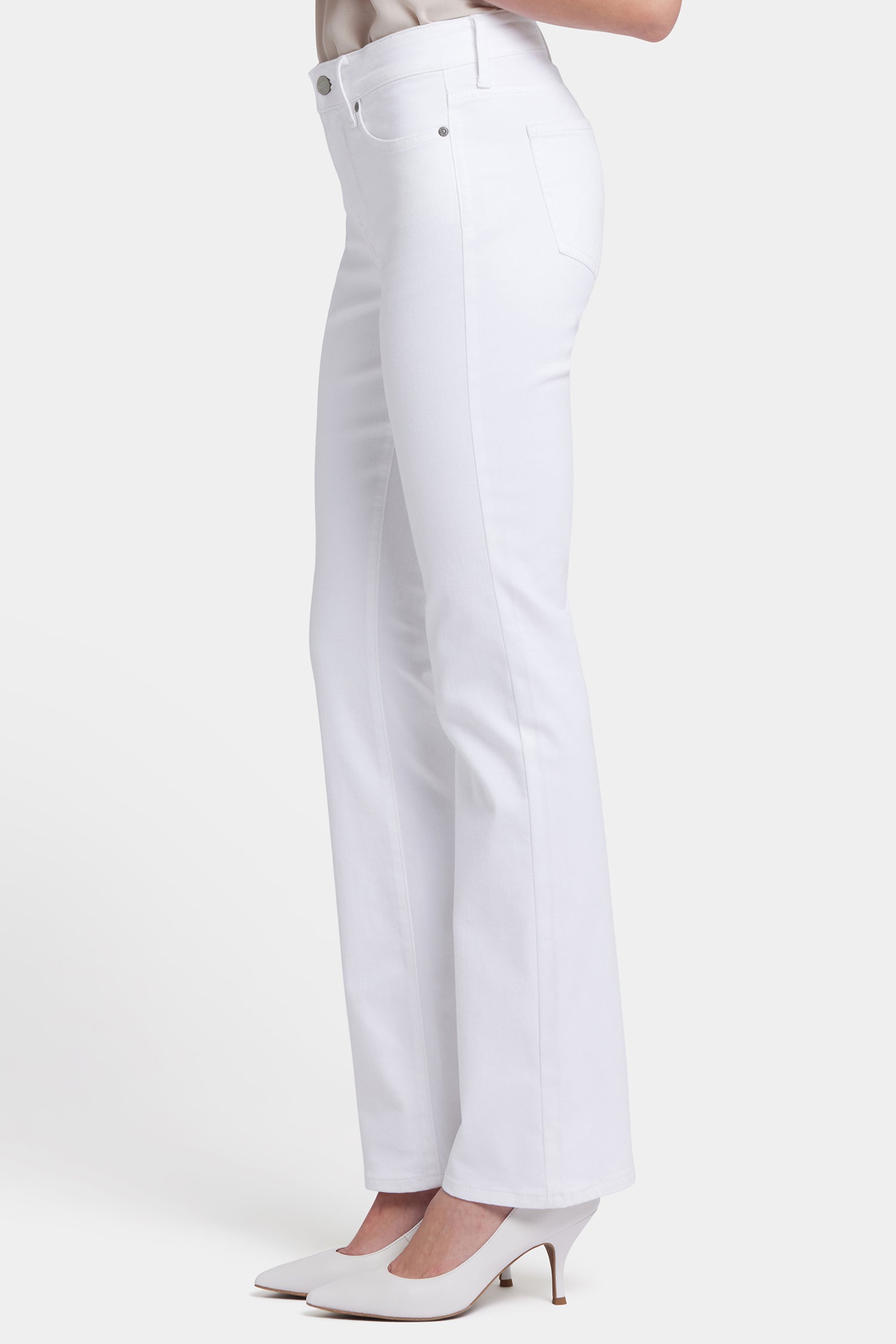 【51PERCENT】Irregular bootcut pants - WHITE(woman) Ishani00156-