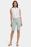 NYDJ Briella 11 Inch Denim Shorts With Roll Cuffs - Tomatillo